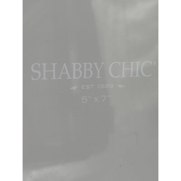 Shabby Chic 5x7 Photo Frame Cottage Distressed Whitewashed Relief Botanical NEW! - Picture 8 of 13
